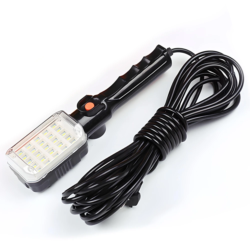 Lampa Dirbtuvių lempa 25 LED kanalų kablio magnetas 245v -e219