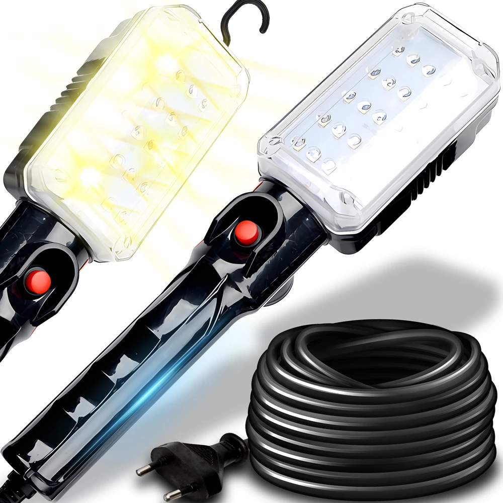 Lampa Dirbtuvių lempa 25 LED kanalų kablio magnetas 245v -e219