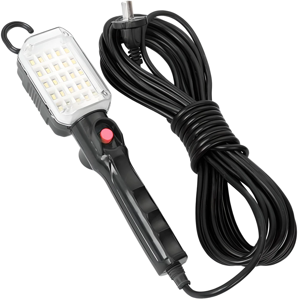 Lampa Dirbtuvių lempa 25 LED kanalų kablio magnetas 245v -e219