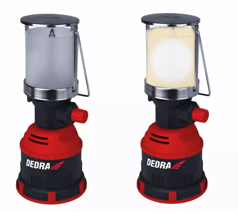 Dedra Lampa Dujinė stovyklavimo lempa su pjezoelektriniu uždegimu