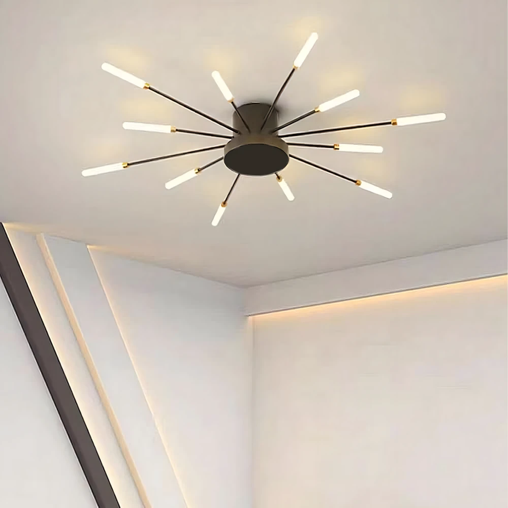 Lampa Fejerverkų sietynas LED lubinis šviestuvas, modernus svetainei, valgomajam, 12 W