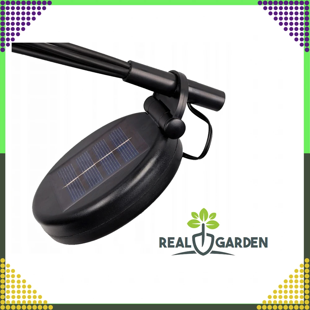 Lampa „Firefly“ saulės lempos, 2 dalys, 6 LED, prieblandos jutiklis, sodui