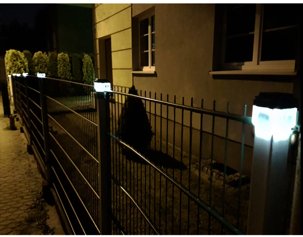 Lampa „GreenBlue“ LED saulės energija varomas stulpinis šviestuvas, 60x40 mm, voko formos gaubtas, GB125