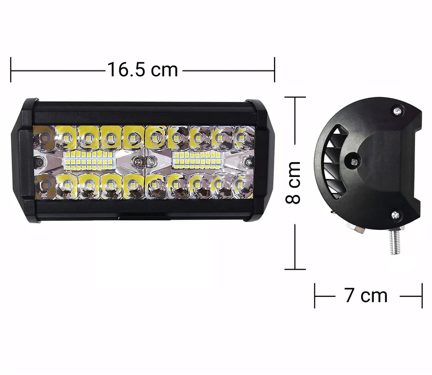 Lampa Halogeninis LED darbo žibintas 120 W prožektorius, vandeniui atsparus, 40 diodų