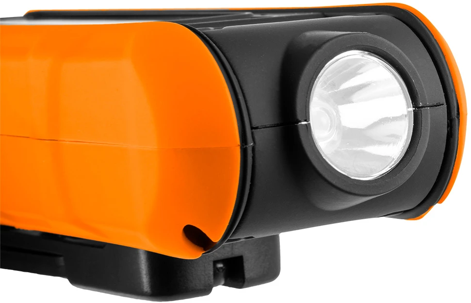 Lampa Įkraunamas dirbtuvių šviestuvas 500 lm COB + pagrindas + įkroviklis