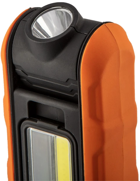 Lampa Įkraunamas dirbtuvių šviestuvas 500 lm COB + pagrindas + įkroviklis