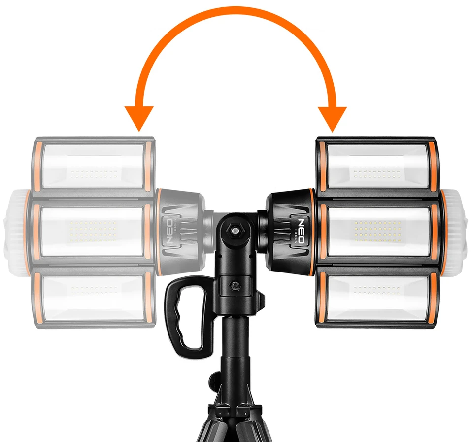 Neo Tools Lampa Įkraunamas stovo šviestuvas 5000 lm + įkroviklis
