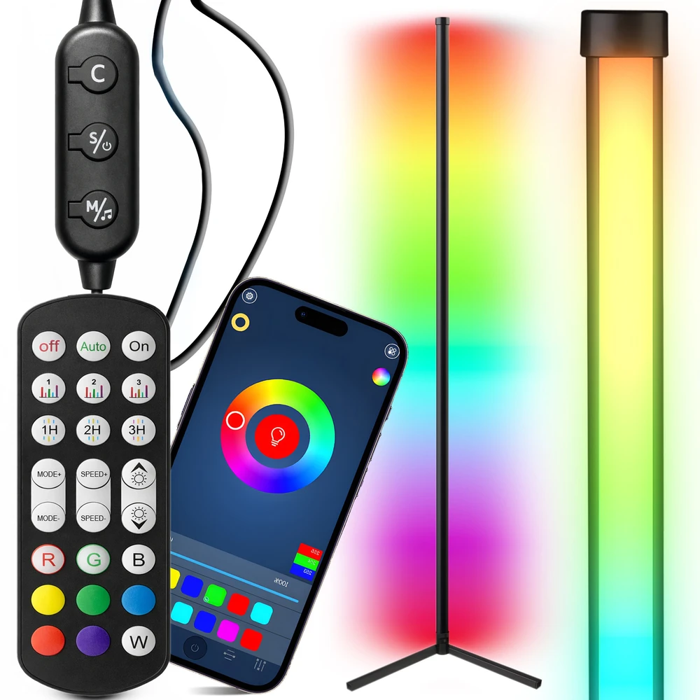 Lampa Kampinis grindų šviestuvas Retoo HomeSmart