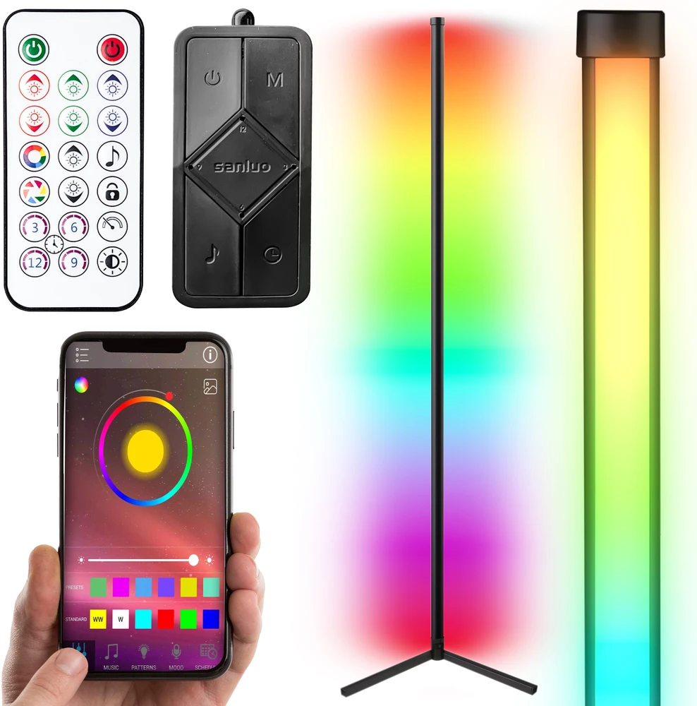 Lampa Kampinis grindų šviestuvas Retoo HomeSmart
