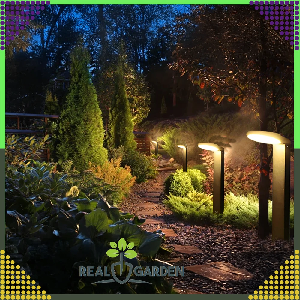Lampa LED sodo šviestuvas, 18 W, modernus, 60 cm, lauko stulpas, pastatomas, apvalus