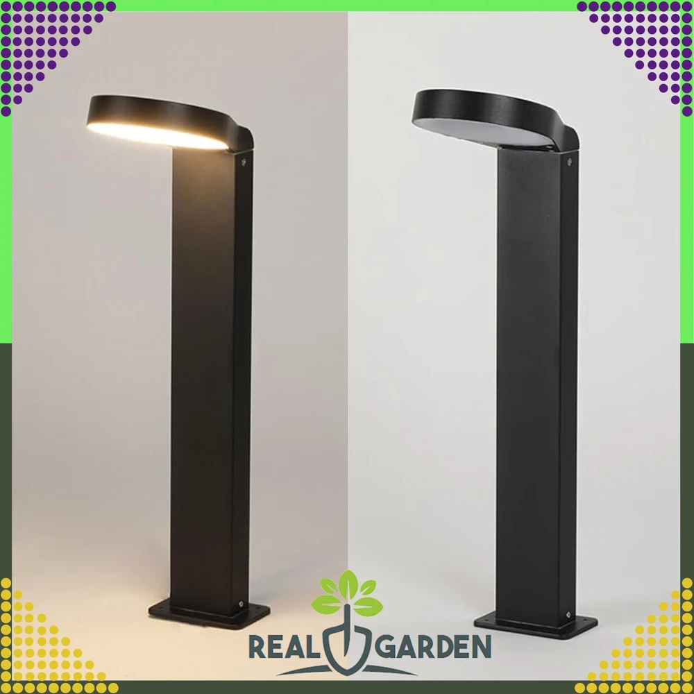 Lampa LED sodo šviestuvas, 18 W, modernus, 60 cm, lauko stulpas, pastatomas, apvalus