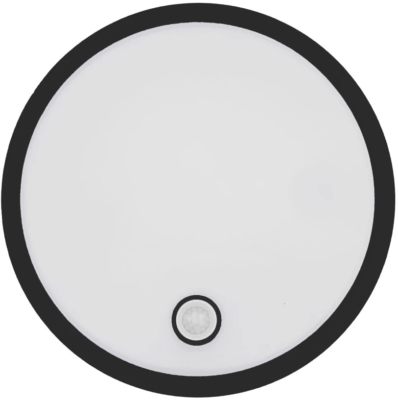 Lampa LED su judesio jutikliu Maclean, PIR jutiklis, juoda, 10W/15/18W, IP65, galimybė keisti spalvą 3000/4000/6000K, MCE535 B