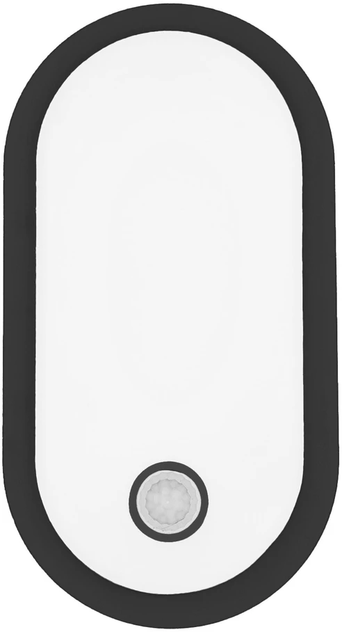 Lampa LED su judesio jutikliu Maclean, PIR jutiklis, juoda, 10W/15/18W, IP65, galimybė keisti spalvą 3000/4000/6000K, MCE534 B