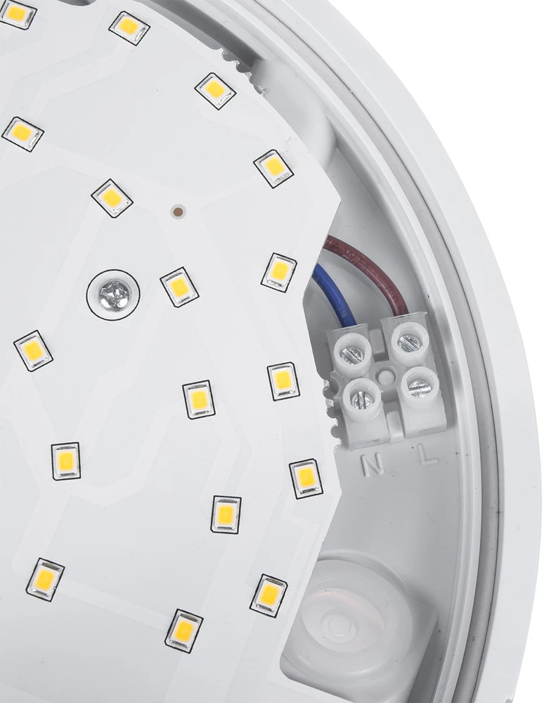 MACLEAN MCE291W LED lempa su infraraudonųjų spindulių judesio jutikliu, 15W IP54, baltos spalvos