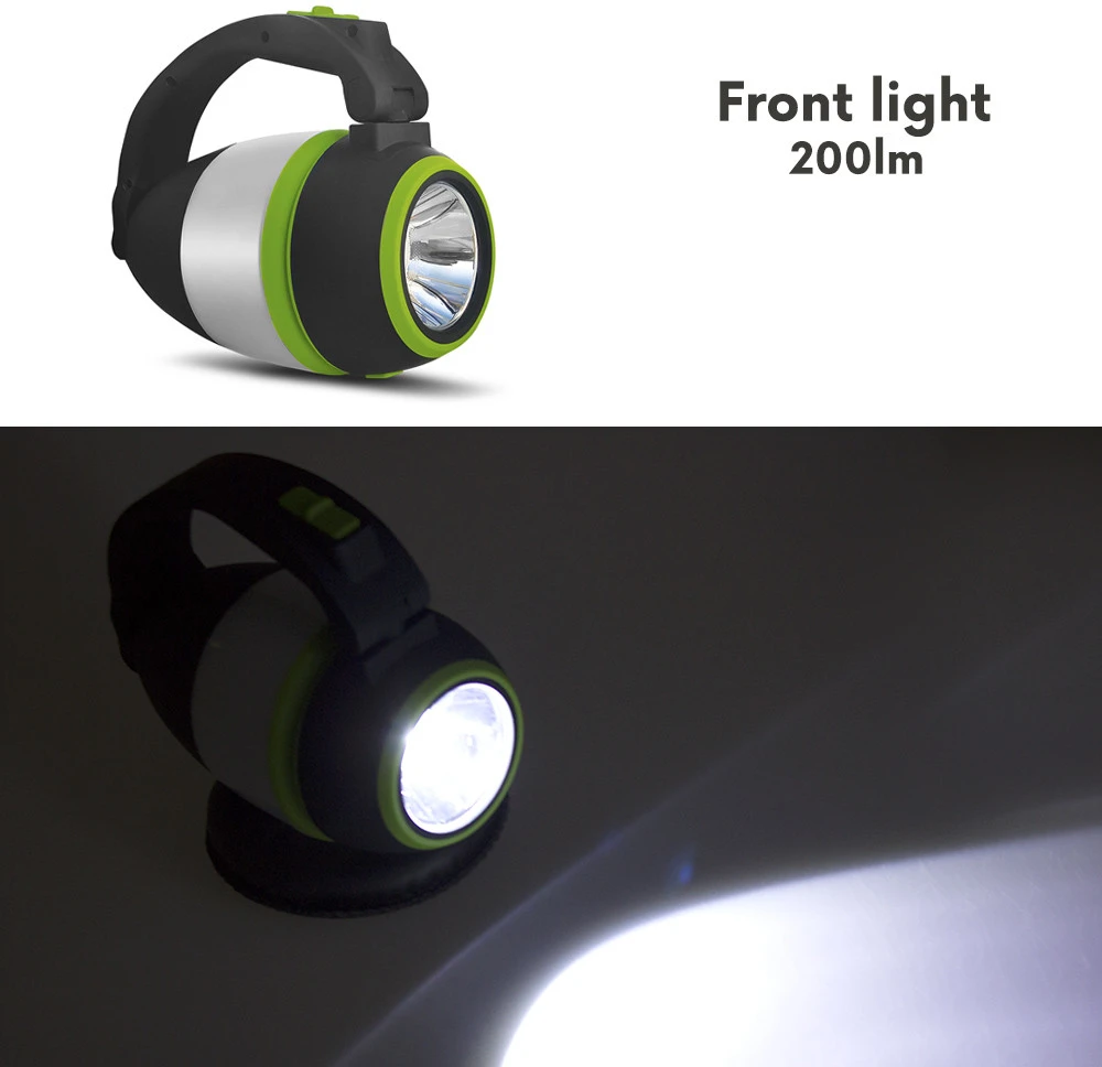 Lampa „Maclean“ 3 viename LED lempa, stovyklavimo, stalo, žibintuvėlis, 1 W, 60–200 lm, šaltai balta 6000 K, maitinama 3 x AA 1,5 V baterijomis, MCE294