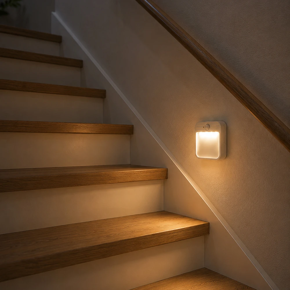 Lubinis šviestuvas MACLEAN MCE236 Maclean MCE236 LED laiptų lempa su judesio jutikliu 4000K akum 3.7V/500mAh