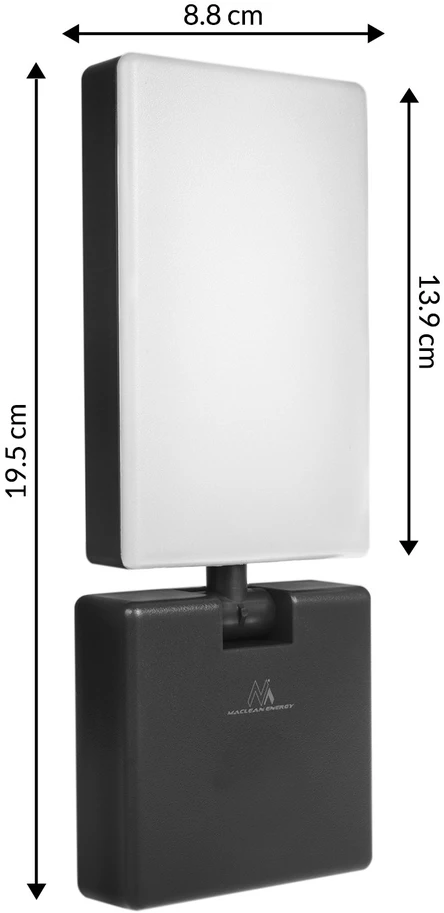 Lampa Maclean LED lempa, juoda, 10W, IP65, 700lm, neutrali balta (4000K) MCE514 B