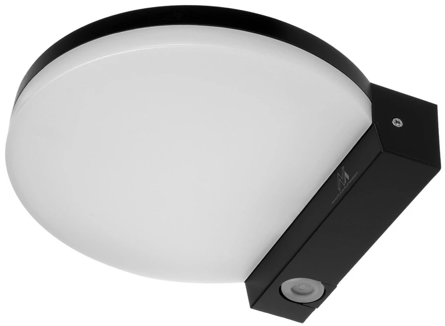 Sieninis šviestuvas Lampa Maclean LED lempa, juoda, 15W, IP65, 1300lm, neutrali balta (4000K) MCE346 B