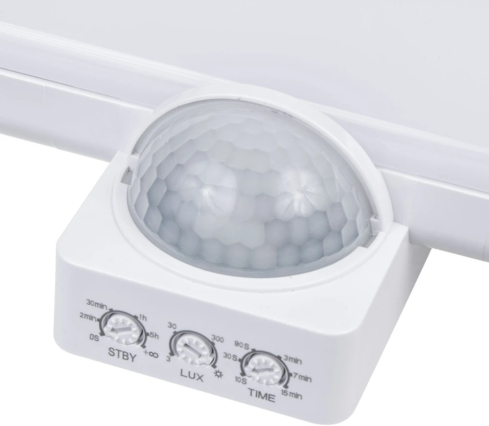 Lampa „Maclean“ LED lempa, namo numerio indikatorius, prieblandos ir judesio jutiklis, reguliuojamo ryškumo, 20 W, IP65, neutrali spalva (4000 K), 1600 lm, MCE466 W