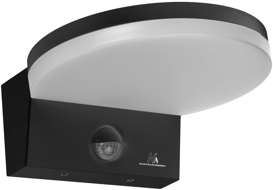 Pakabinamas šviestuvas Lampa „Maclean“ LED šviestuvas su judesio jutikliu, PIR judesio jutiklis, juodas, 15 W, IP65, 1560 lm, neutrali balta (4000 K) MCE344 B