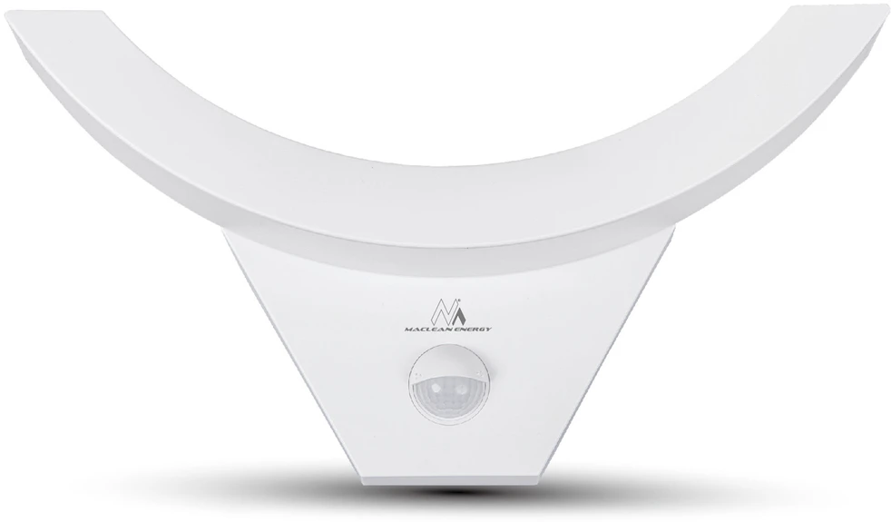 Lubinis šviestuvas MACLEAN MCE290W LED lempa su infraraudonųjų spindulių judesio jutikliu 800lm 10W IP54 baltas