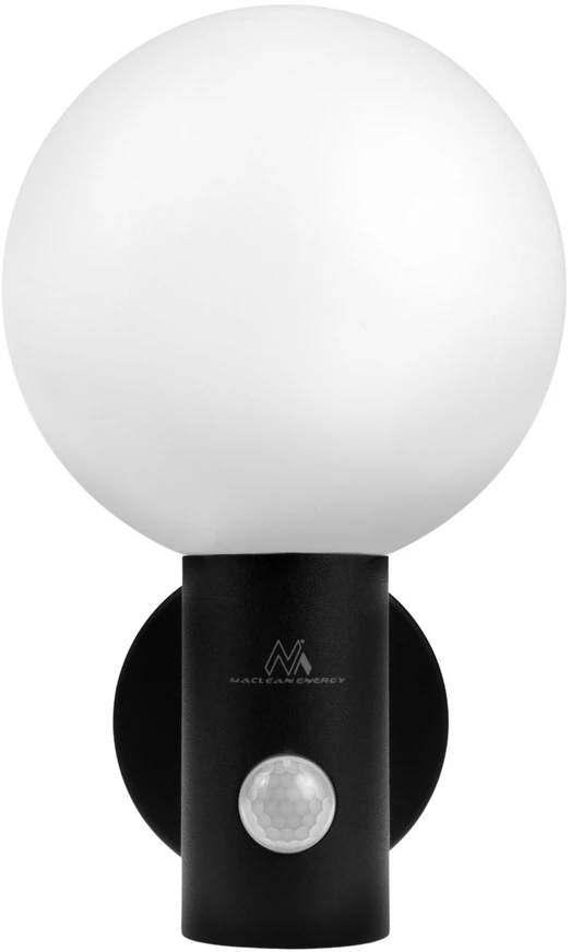 Maclean LED lempa su judesio jutikliu, PIR judesio jutiklis, juoda, 15W, IP65, 1600lm, neutrali balta spalva (4000K) MCE515 B
