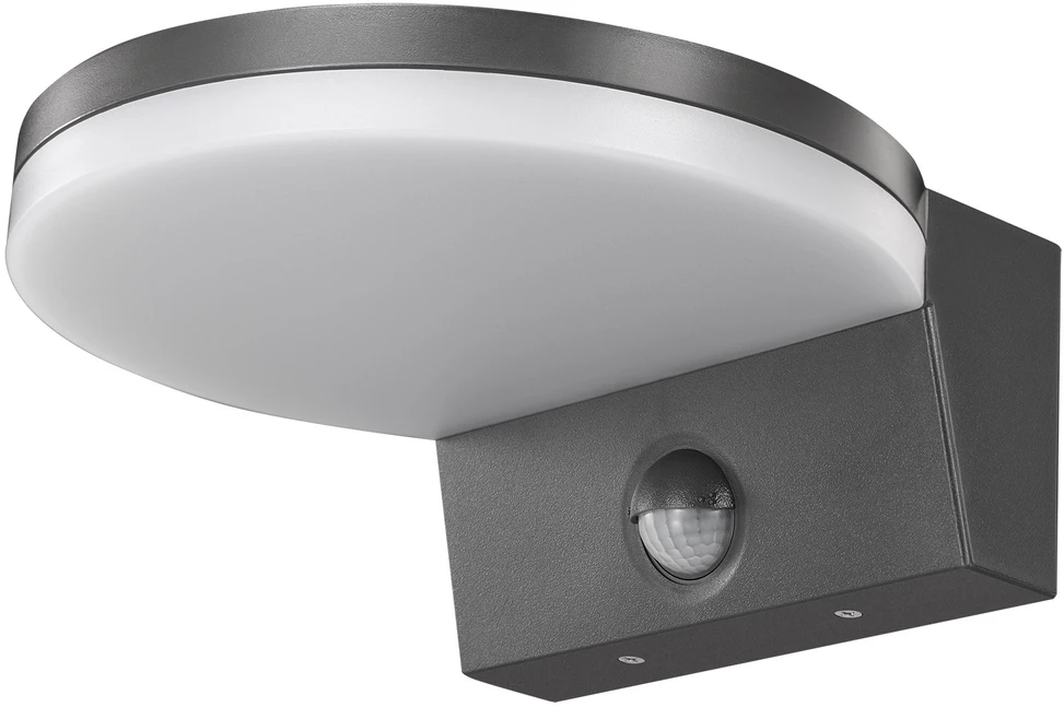Lubinis šviestuvas Lampa „Maclean“ LED šviestuvas su judesio jutikliu, PIR judesio jutiklis, pilkas, 15 W, IP65, 1560 lm, neutrali balta (4000 K) MCE344 GR