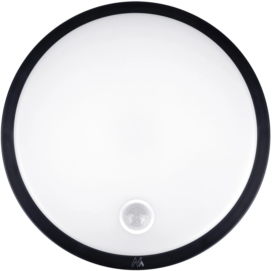 Maclean LED šviestuvas su judesio jutikliu, PIR jutikliu, juodas, 10W, IP65, 1000lm, neutrali spalva, MCE525 B