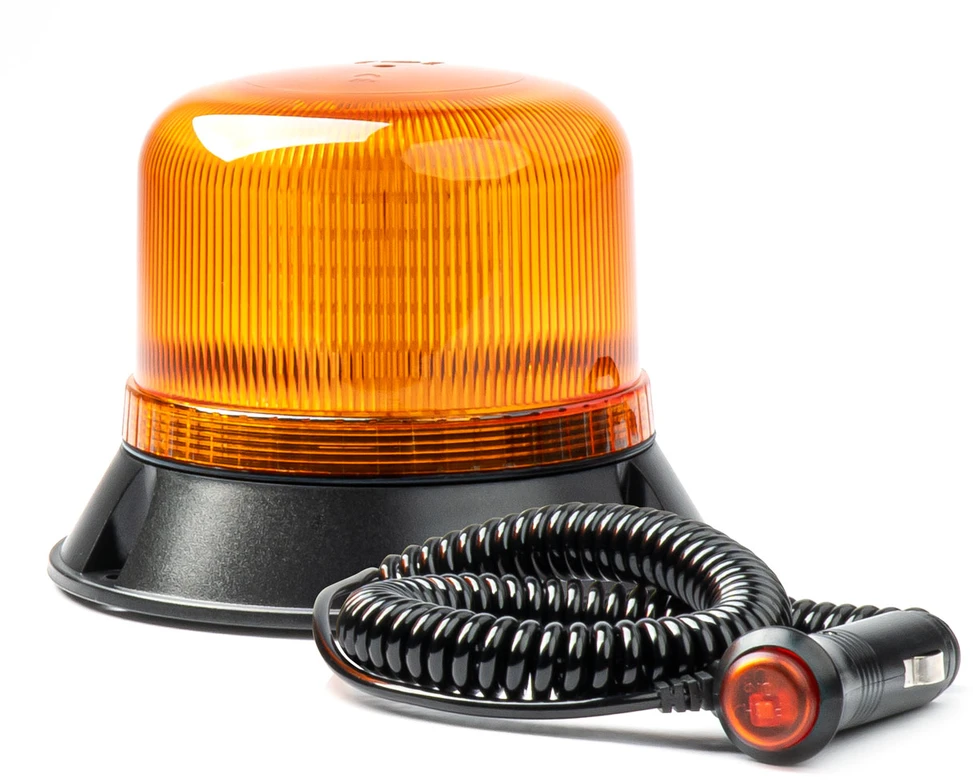 LED įspėjamoji lempa su magnetu W22m, ECE R10 60LED 12/24V IP66 AMIO-03337