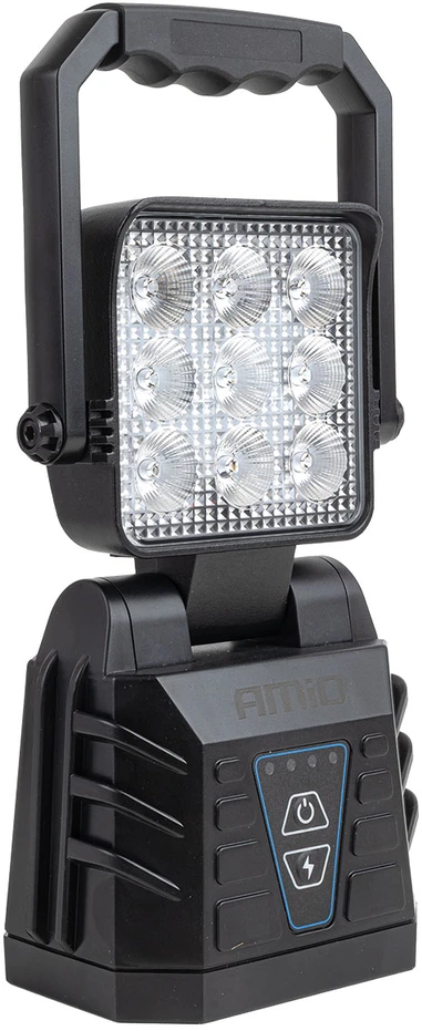 Nešiojama LED darbo ir įspėjamoji lempa 15W (BATT) AMIO-04865