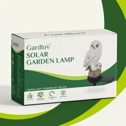 Solar garden lamp - owl Gardlov 23847