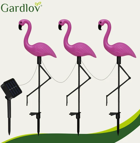 Solar garden lamp - flamingo Gardlov 21151