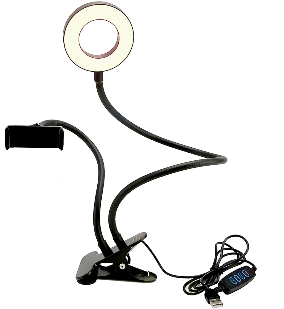 Lampa Selfie lempos LED žiedinis telefono apšvietimas -e535