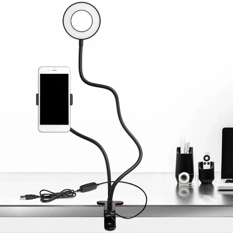 Lampa Selfie lempos LED žiedinis telefono apšvietimas -e535