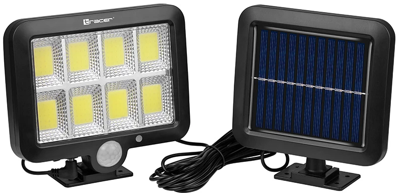 Lampa TRACER JUPITER LED saulės energija varomas šviestuvas su judesio jutikliu