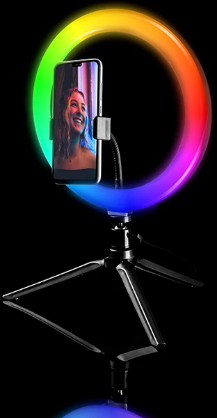 TRACER RING 26cm RGB mini tripod ring lamp