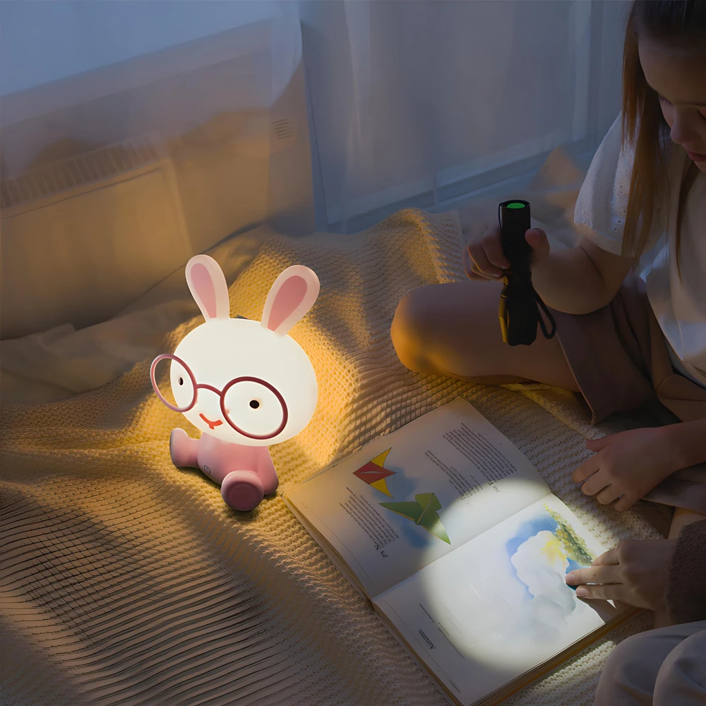 Retoo Vaikiškas naktinis šviestuvas BunnyGlow