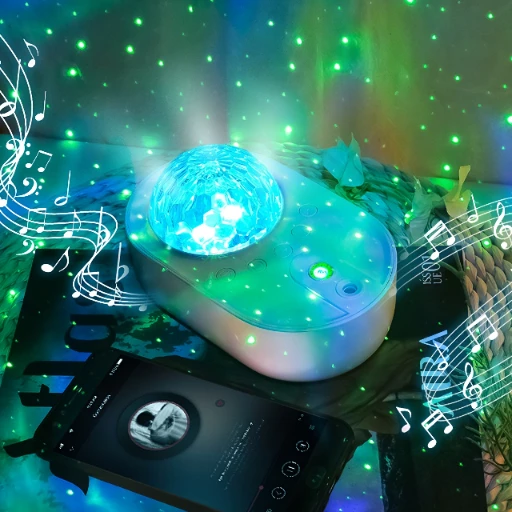 Lampka Naktinė lempa žvaigždžių projektorius SkyDream 2in1, 10 spalvų Active