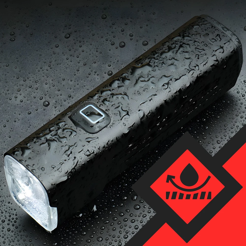 Lampka Dviračio lempa, LED žibintuvėlis, priekinis, USB, dviračio vairui, stiprus 1000lm