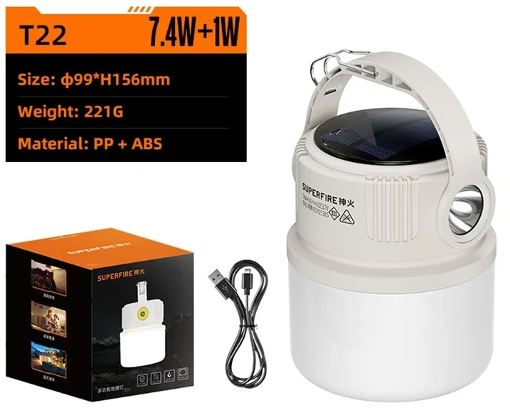 Lampka kempingowa T22 Superfire