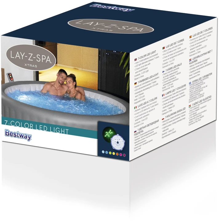 Objektyvas Šviestuvas masažiniams baseinui Bestway Lay-Z-Spa LED, 7 spalvų