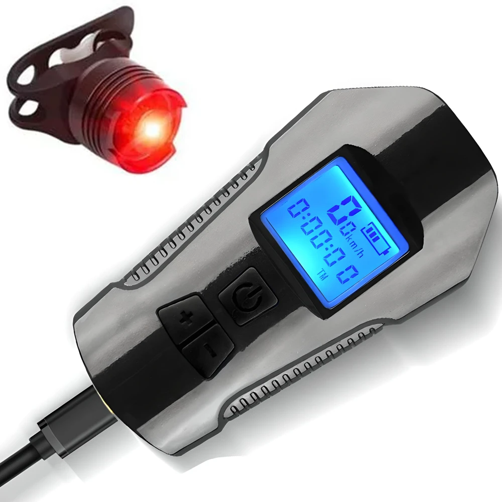 Logit Lampka LED dviračio žibintas, km skaitiklis, spidometras, galinis - s092-1 + galinis žibintas