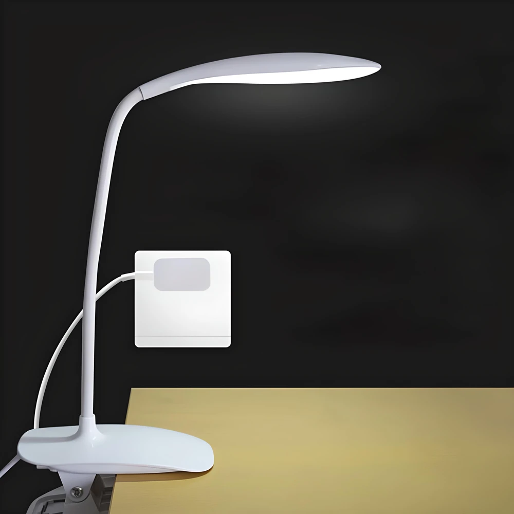 Lampka Mokyklinė stalo lempa, skirta stalui su LED USB laikiklio laikikliu - E141