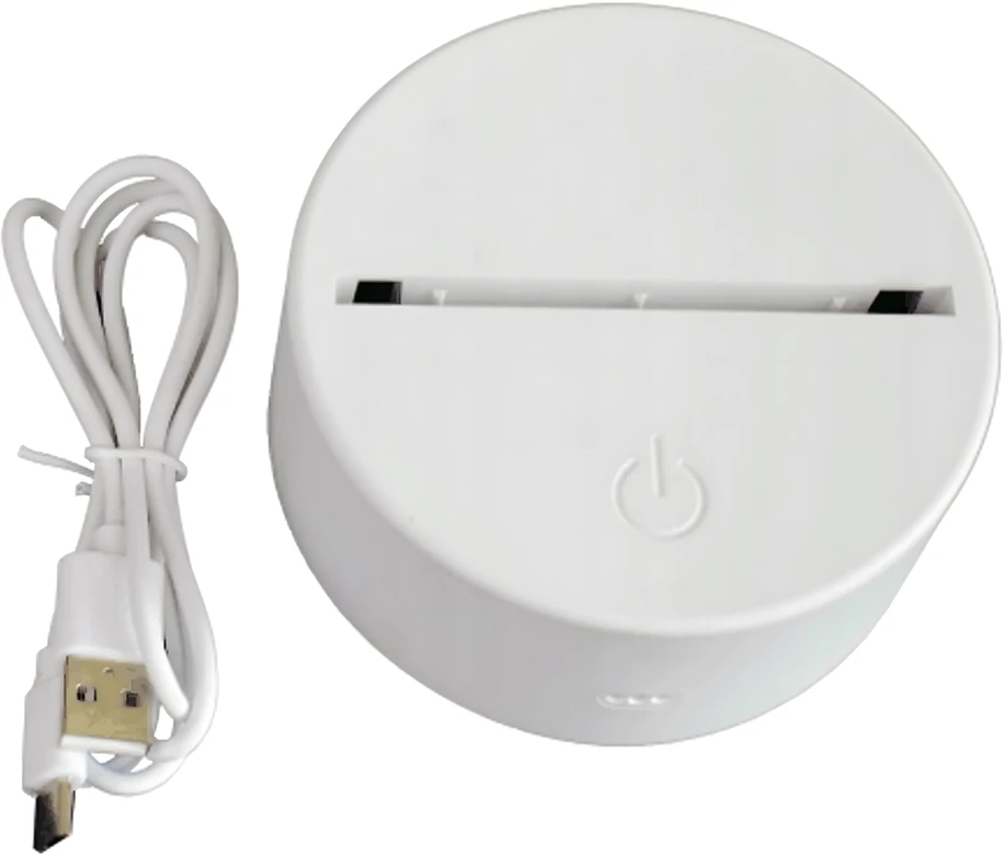 Lampka Naktinė lempa, dovanų meškiukas, 3D iliuzija, vaikų miegamojo stalas, USB