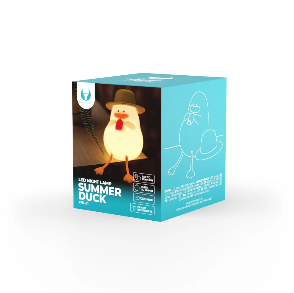 Sieninis šviestuvas LED naktinė lempa SUMMER DUCK FNL-11 Forever Light