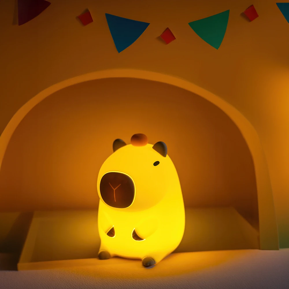 Sieninis šviestuvas LED naktinė lempa FRIENDLY CAPYBARA FNL-12 Forever Light