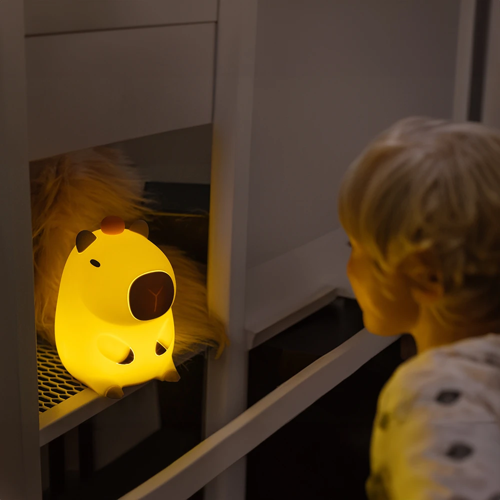 Sieninis šviestuvas LED naktinė lempa FRIENDLY CAPYBARA FNL-12 Forever Light