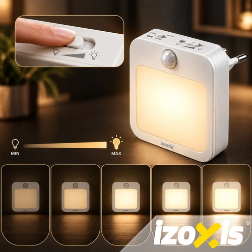 Lampka nocna LED su judesio jutikliu - 2vnt.. Izoxis