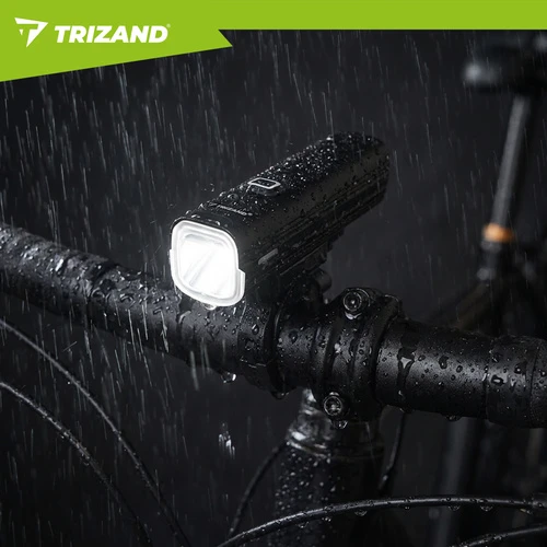 1000 lm LED dviračio žibintas + „Trizand“ galinis žibintas