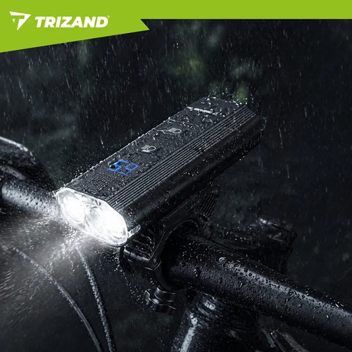 1300 lm LED dviračio žibintas + „Trizand“ galinis žibintas